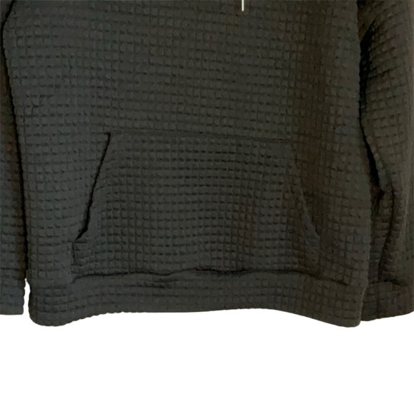 Black Textured Hoodie - Picture 4 of 4